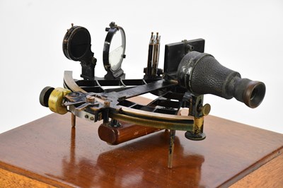 Lot 155 - C PLATH, HAMBURG; a cased naval sextant.