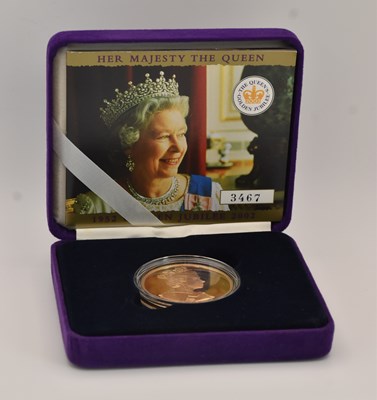 Lot 1572 - An Elizabeth II 2002 Golden Jubilee gold crown,...