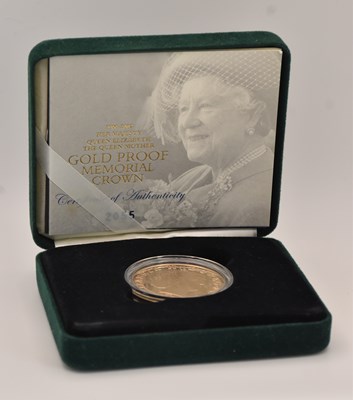 Lot 1573 - A Queen Elizabeth The Queen Mother 2002 gold...