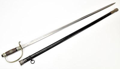 Lot 1044 - A German WWII SS officer's dress sword, with...