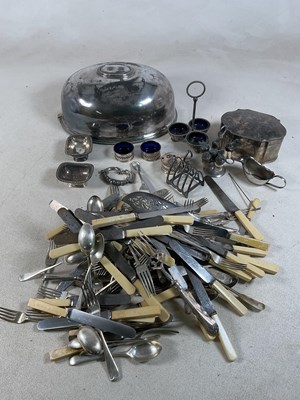 Lot 520 - A quantity of silver plated items, including...