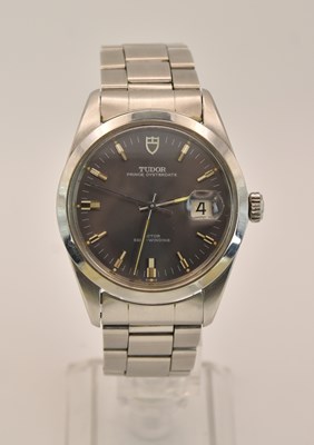 Lot 1672 - TUDOR; a gentleman's stainless steel Prince...
