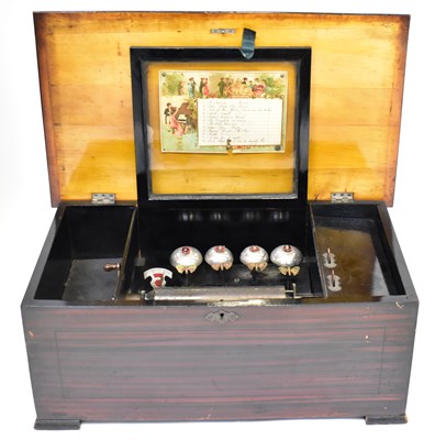 Lot 524 - An early 19th century Swiss inlaid stained...