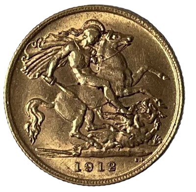 Lot 480 - A George V half sovereign, 1912.