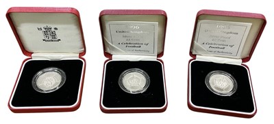 Lot 1634 - THE ROYAL MINT; three silver proof £2 coins...