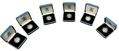 Lot 1614 - THE ROYAL MINT; six United Kingdom silver...