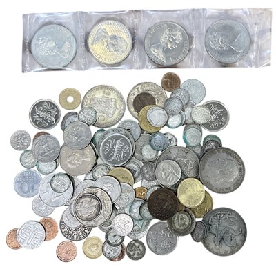 Lot 1669 - Various coins including UK pre-decimal and...