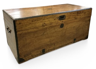 Lot 67 - A late 19th century mahogany brass bound...