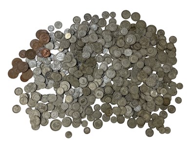 Lot 1575 - A large quantity of pre-decimal GB coinage,...