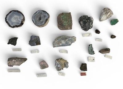 Lot 434 - A small collection of assorted rock crystals,...