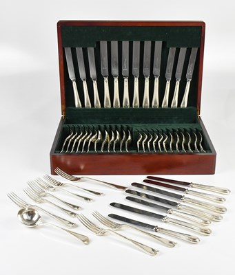 Lot 229 - A late Victorian hallmarked silver part suite...