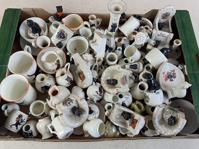 Lot 272 - A quantity of 'Black Cats' design crested ware,...