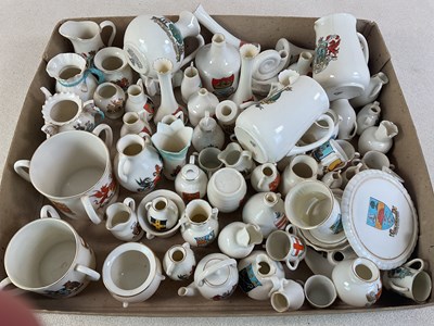Lot 273 - W H GOSS; a quantity of crested china with...