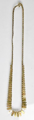 Lot 793 - A 9ct gold Cleopatra style necklace, marked...