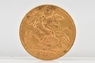 Lot 545 - A George V half sovereign, 1913.