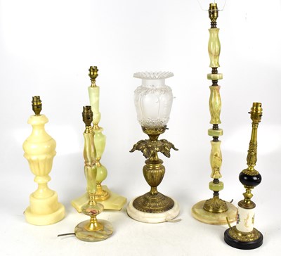 Lot 1545 - A collection of assorted table lamps