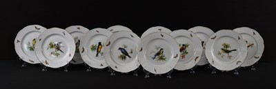 Lot MEISSEN; a set of twelve porcelain...
