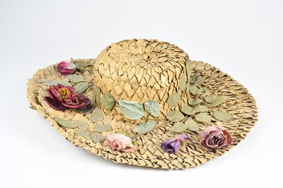 Lot 1299 - LIBERTY; a wide brim vintage original woven...