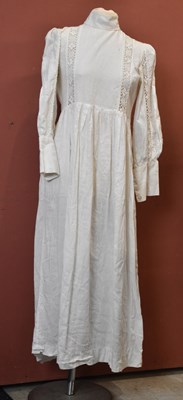 Lot 1357 - LAURA ASHLEY; a vintage white cotton...