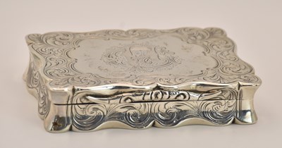 Lot 1199 - DAVID PETTIFER; a Victorian hallmarked silver...