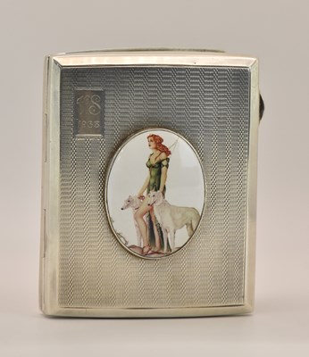 Lot 1201 - A William IV hallmarked silver cigarette case,...