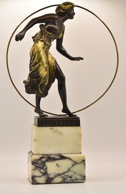 Lot 691 - GEORGE MORIN (German, 1874-1950); a gilt...
