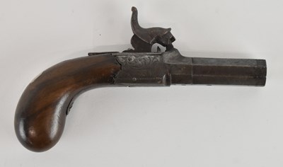 Lot 431 - A 19th century percussion cap turn barrel...