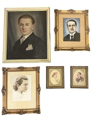 Lot 239 - UNATTRIBUTED; a modern oil on canvas, portrait...