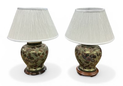 Lot 125 - A pair of modern Japanese style baluster form...