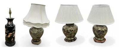 Lot 153 - A pair of modern Japanese style baluster form...