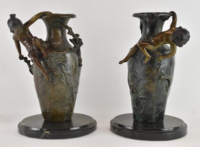 Lot 737 - AFTER AUGUSTE MOREAU (1834-1917); a pair of...