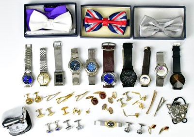 Lot 931 - A mixed lot of gentlemen's fashion watches,...
