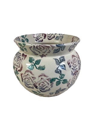 Lot 275 - EMMA BRIDGEWATER; a 'Chintz' pattern plant pot....