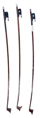 Lot 481 - Three three-quarter size nickel mounted cello...