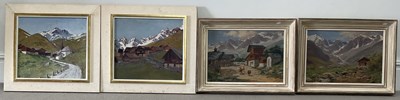Lot 1707 - S PAMA/PALMER; a pair of oils on canvas,...