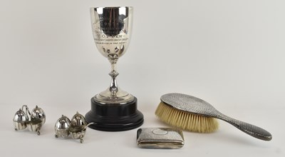 Lot 1107 - An Edward VII hallmarked silver dressing table...