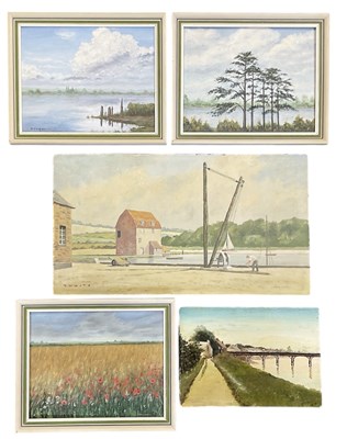Lot 283 - B COOPER; oil on board, 'Passing Storm',...
