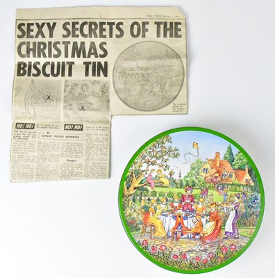 Lot 278 - HUNTLEY & PALMER; the 'Rude' biscuit tin,...