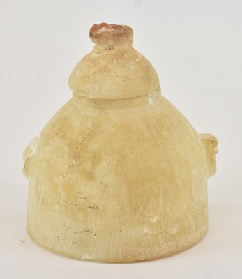 Lot 539 - An ancient Southern Arabian alabaster twin...
