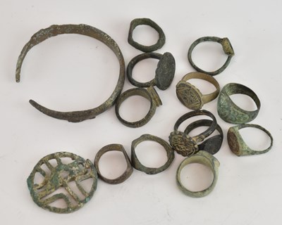 Lot 569 - A collection of twelve ancient Byzantine...