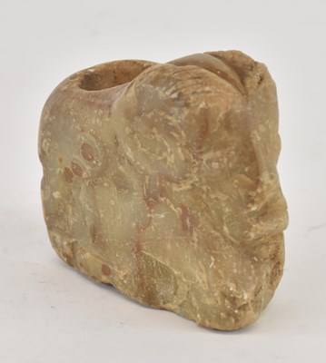 Lot 571 - An ancient Southern Arabian carved hardstone...