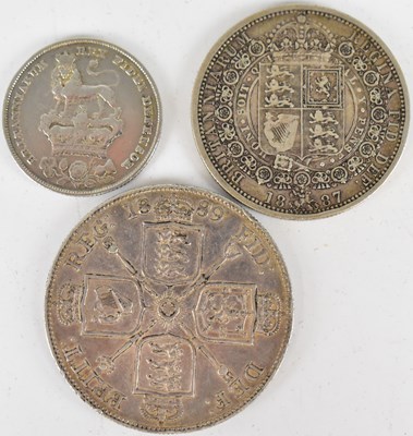 Lot 894 - Three 19th century coins comprising a George...