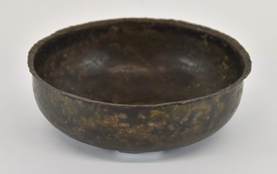 Lot 563 - An ancient Byzantine circular bronze bowl,...