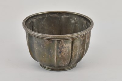 Lot 1285 - A Victorian white metal sugar bowl, (rubbed...