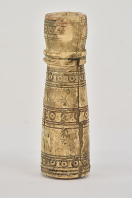 Lot 561 - An ancient Byzantine carved bone vessel of...