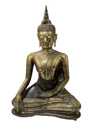 Lot 1061 - An 18th/19th century Chinese gilt bronze...