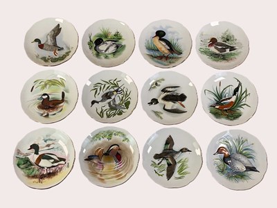 Lot 214 - PETER SCOTT FOR CROWN STAFFORDSHIRE; a set of...