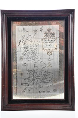 Lot 116 - THE SILVER MAP OF GREAT BRITAIN; a modern...