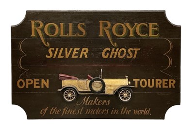 Lot 346 - A modern hand painted Rolls-Royce advertising...