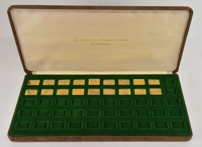 Lot 1241 - FRANKLIN MINT; a part cased set, 'The Official...